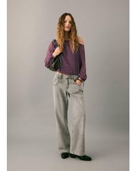 MANGO TEEN - Printed Blouse With Cut-Out - Lyst
