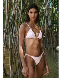 Mango - Triangular Bikini Top - Lyst