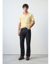 Mango - 100% Cotton Knitted Polo Structure - Lyst