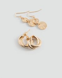 MANGO TEEN - Pack Of 2 Mixed Earrings - Lyst