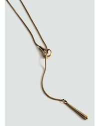 Mango - Stainless Steel Pendant Necklace - Lyst