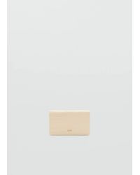 Mango - Medium Wallet With Croc Effect - Lyst