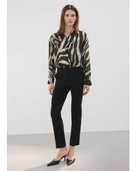 Mango - Lyocell Printed Shirt - Lyst