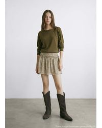MANGO TEEN - Ruffle Printed Skirt - Lyst