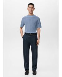 Mango - Regular-Fit Pleated Flowy Trousers - Lyst