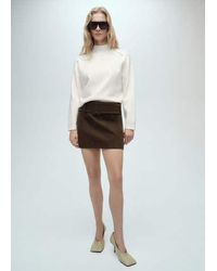 Mango - Perkins-Neck Sweater With Zip - Lyst