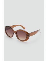 Mango - Squared Frame Sunglasses - Lyst