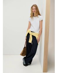 MANGO TEEN - Cotton T-Shirt With Stitching Details - Lyst