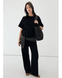 Mango - Maternity T-Shirt With Stitching Detail - Lyst