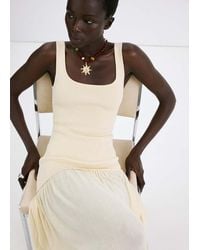 Mango - Bead Necklace With Sun Detail - Lyst