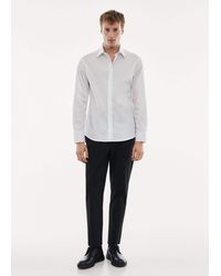 Mango - Regular-fit Stretch Cotton Shirt - Lyst