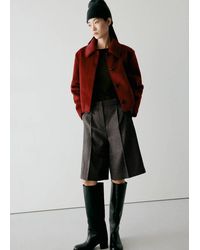 Mango - Faux-Fur Jacket With Lapels - Lyst