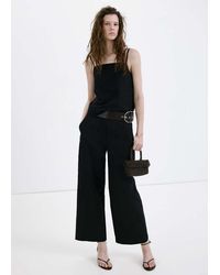 Mango - Lyocell Top With Double Straps - Lyst