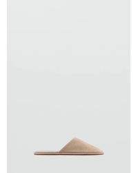 Mango - Suede Sling Back Shoes - Lyst