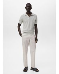 Mango - 100% Slim-Fit Cotton Trousers - Lyst