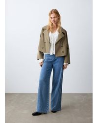 MANGO TEEN - Low-Waist Wide-Leg Jeans - Lyst