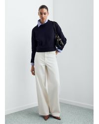 Mango - Knitted Sweater With Jewel Buttons - Lyst