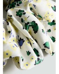 Mango - Floral Print Scrunchie - Lyst