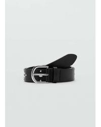 MANGO TEEN - Buckled Studded Belt - Lyst
