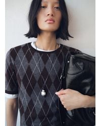 Mango - Metal Pendant Necklace - Lyst