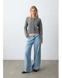 MANGO TEEN - Knitted Button Cardigan - Lyst