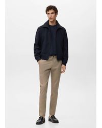 Mango - Barna Slim-Fit Twill Chino Trousers - Lyst