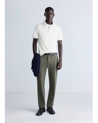 Mango - Thermolite Comfort Slim Fit Trousers - Lyst