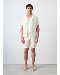 Mango - Bermuda 100% Cotone Grezzo - Lyst