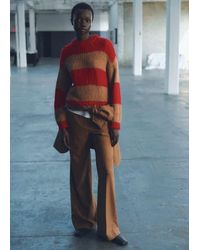 Mango - Chunky-Knit Striped Sweater - Lyst