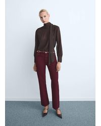 Mango - Matilda Medium-Rise Straight-Fit Jeans - Lyst