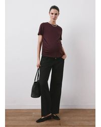 Mango - Wide Leg Maternity Jeans - Lyst