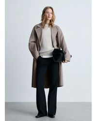 Mango - Oversize Handmade Long Coat - Lyst