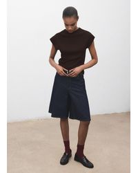 Mango - Kurzärmliger Feinstrickpullover - Lyst
