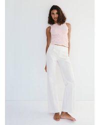 Mango - Ruched Fitted Top - Lyst