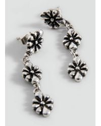MANGO TEEN - Long Flower Earrings - Lyst