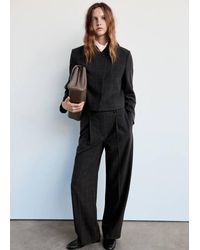 Mango - Check Suit Trousers - Lyst