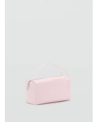 Mango - Nylon Handbag With Double Strap Handles - Lyst