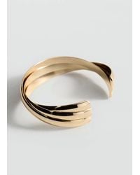 Mango - Rigid Bracelet With Relief - Lyst