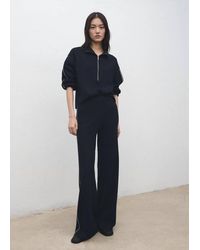 Mango - Pullover Mit Reißverschlusskragen Und Kontraststreifen - Lyst