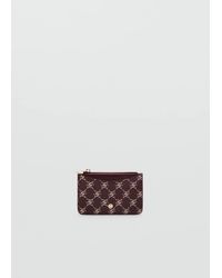 Mango - Logo Zip Card Holder - Lyst