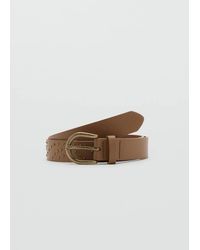 MANGO TEEN - Buckled Studded Belt - Lyst