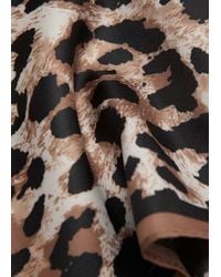 Mango - Animal Print Scarf - Lyst