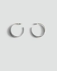 Mango - Thin Hoop Earrings - Lyst