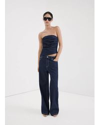 Mango - Asymmetric Bandeau Top - Lyst