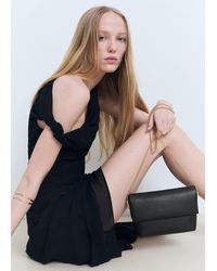 Mango - Borsa A Busta A Tracolla Nero - Lyst