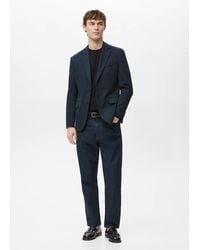 Mango - Slim Fit Microstructure Blazer - Lyst