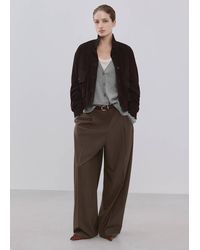 Mango - V-Neck Knitted Cardigan - Lyst