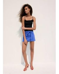 Mango - Fitted Top With Thin Straps - Lyst