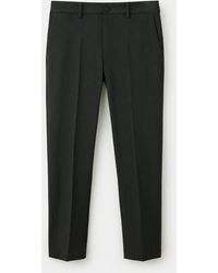 Mango - Bologna Cropped Slim-Fit Trousers - Lyst