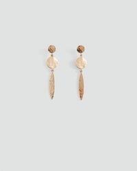 MANGO TEEN - Long Textured Earrings - Lyst